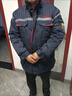 耐帝冬季防靜電工作服加厚勞保服中石化石油加油站中長(cháng)款棉大衣防寒服 【棉衣】-藏藍色/S2203款（網(wǎng)格防靜電） XL (175) 曬單實(shí)拍圖