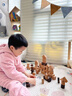 菲加尼實(shí)木可啃咬大顆粒無(wú)油漆兒童積木玩具嬰幼兒童男生女孩子生日禮物 曬單實(shí)拍圖