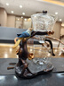 瓷牌茗茶具（cipaiming teaset）玻璃茶具套裝2024新款家用輕奢高檔茶杯磁吸茶壺懶人自動(dòng)泡茶神器 透明喜上眉梢自動(dòng)泡茶器（無(wú)杯） 曬單實(shí)拍圖