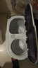 揚(yáng)子半自動(dòng)洗衣機(jī)雙杠雙桶大容量家用老式甩干迷你宿舍小型 6公斤（洗滌4脫水2）短袖外套藍(lán)光洗/風(fēng)干 曬單實(shí)拍圖
