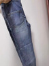 北海二巷大口袋深藍色日系松緊腰潮牌工裝牛仔褲男小腳褲微跨哈倫褲男寬松 深藍色 30 (120-130斤) 曬單實(shí)拍圖