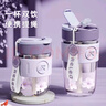 物生物（RELEA）玻璃杯夏季水杯大容量女士咖啡杯吸管杯泡茶杯學(xué)生杯子七夕節(jié)禮物 曬單實(shí)拍圖