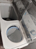 海爾（Haier）洗衣機半自動雙缸雙桶脫水機甩干機大容量家用強勁動力水電分離洗脫分離防鼠底座操作簡單結(jié)實耐用 新品【強效去污款】10公斤+噴淋漂洗+可定時 曬單實拍圖
