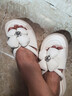 百麗踏松糕厚底拖鞋女2025新款夏季外穿仙女風(fēng)花朵網(wǎng)紅百搭時(shí)尚涼鞋女潮 米白色 36 曬單實(shí)拍圖
