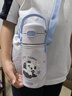 膳魔師（THERMOS）兒童水杯tritan吸管杯學(xué)生開學(xué)必備小熊貓塑料水壺420ml紫 曬單實拍圖