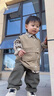 G.DUCKKIDS男童春裝套裝2025新款兒童帥氣小童韓版春秋衣服寶寶工裝三件套潮 卡其色 韓系馬甲開衫三件套 90 碼 曬單實(shí)拍圖