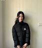 WYKZ羽絨服女冬季2025新款韓版立領(lǐng)上衣服寬松冬天保暖女裝外套面包服 黑色 XL （建議145-170斤） 曬單實(shí)拍圖