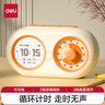 得力（deli）多功能電子計時(shí)器鬧鐘雙屏可視化定時(shí)器時(shí)間管理器中小學(xué)生考研作業(yè)開(kāi)學(xué)升學(xué)季必備禮物 【雙屏可視】功能9合1-充電款 曬單實(shí)拍圖