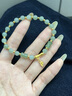 中國(guó)黃金（CHINA GOLD）黃金手鏈女轉(zhuǎn)運(yùn)珠和田玉手串生日禮物女送女友媽媽老婆結(jié)婚紀(jì)念日 足金竹節(jié)和田玉手串+證書(shū)禮盒 曬單實(shí)拍圖