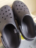 卡駱馳crocs檀健次同款經(jīng)典洞洞鞋輕便百搭男沙灘鞋包頭拖鞋10001 黑色-001 41 /42(260mm) 曬單實拍圖