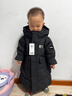 巴拉巴拉童裝兒童羽絨服男童冬長款連帽外套上衣流行舒適戶外潮款 黑色90001-灰鴨絨 110 (充絨量155g） 曬單實拍圖