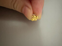 潮宏基蜜糖蜜蜂足金黃金耳釘CNC送女友生日禮物計價(jià) 蜜蜂單只款約0.65g 曬單實(shí)拍圖