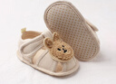 婧麒（JOYNCLEON）嬰兒包頭涼鞋夏季軟底透氣男寶寶學(xué)步鞋0-6-12個(gè)月寶寶女童布鞋子 布底熊涼鞋 12.5 cm內長(cháng) 曬單實(shí)拍圖