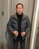 啄木鳥(niǎo)羽絨服男爸爸裝冬季羽絨外套中年男士加厚防寒服爺爺冬裝老人衣服 黑色【90%羽絨】 XL 180【建議126-140斤】 曬單實(shí)拍圖