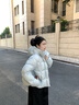 坦博爾【熱銷60萬件】泡芙短款可脫卸帽羽絨服女冬季面包服保暖外套520D 泡芙藍(lán) M (165) 曬單實拍圖