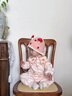 班喜迪嬰兒衣服春裝嬰幼兒連體衣長(cháng)袖小月齡哈衣爬服春秋公主寶寶外出服 粉色 80cm 曬單實(shí)拍圖