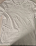 浪莎100%純棉T桖夏季男士舒適寬松運動(dòng)汗衫打底短袖休閑百搭 白色 XL 曬單實(shí)拍圖