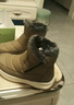 足力健艾爸爸老人鞋女冬季加絨加厚保暖雪地靴媽媽鞋中老年?yáng)|北高幫老人大棉鞋 卡其（男女同款） （送襪子） 40 曬單實(shí)拍圖