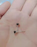 蔓笙999純銀黑色閃鉆耳釘女養耳洞簡(jiǎn)約冷淡風(fēng)耳環(huán)男高級感耳飾耳骨釘 999銀黑鉆耳釘【2mm】 曬單實(shí)拍圖