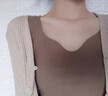 雅鹿2件裝保暖背心女加厚加絨打底衫秋冬季內(nèi)搭加大碼保暖吊帶上衣 【粉+膚】2件裝 L (建議90-120斤) 曬單實(shí)拍圖