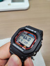 卡西歐(CASIO)G-SHOCK小方塊頭文字D運(yùn)動(dòng)男表 小紅圈太陽(yáng)能+電波GW-M5610U-1 曬單實(shí)拍圖