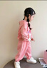 靚貝城堡女童卡通套裝春秋款2025新款女寶寶連帽衛衣秋裝小女孩運動(dòng)兩件套 粉色 130 曬單實(shí)拍圖