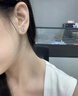 DAISY DREAM蔣奇明同款925銀莫桑鉆耳釘男潮痞帥耳骨單只高級感耳環(huán)閃鉆耳飾 【單只】10分莫桑鉆【S925純銀】 曬單實(shí)拍圖