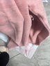 都市麗人含羊毛蠶絲高腰保暖褲女士收腹褲打底褲加絨加厚秋褲棉褲粉色L 曬單實(shí)拍圖