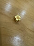 中銀鑫行桃花轉運珠吊墜足金999黃金項鏈掛墜硬金DIY手串送女友禮物 桃花吊墜（克重多退少補） 約0.8g 曬單實(shí)拍圖