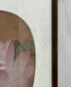 珠輝宋代美學(xué)荷花茶室雅致裝飾畫(huà)中式復古禪意高級感玄關(guān)餐廳邊柜掛畫(huà) 《出水芙蓉圖》 寬40cm*高50cm 北美黑胡桃（高檔實(shí)木榫卯圓角框） 曬單實(shí)拍圖