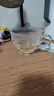 復古早餐杯浮雕水杯燕麥牛奶杯家用玻璃杯大容量高顏值杯子 太陽(yáng)花早餐杯  400ml1只 曬單實(shí)拍圖