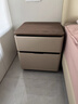 DeRUCCI HOME慕思2025新款現代輕奢創(chuàng  )意全實(shí)木床頭柜高端家用臥同款 淺咖色 全實(shí)木板材 50x40x50cm 曬單實(shí)拍圖