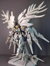 HKDA順豐大班8827白雪姬飛翼高達模型MG1/100掉毛天使12根矮星炮拼裝 白雪姬(12根矮星炮帶水貼地臺) 模型板件+夜光貼 曬單實(shí)拍圖