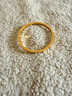六福珠寶 一生一世黃金手鐲光影金足金碎碎冰計價(jià) 58mm-約13.14克 曬單實(shí)拍圖