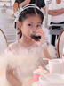 思妙星鋼琴演奏禮服女童高端輕奢小眾生日宴會(huì )女孩公主裙兒童主持演出服 香檳色拖尾 120 曬單實(shí)拍圖