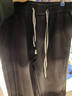 真維斯（Jeanswest）大碼直筒牛仔長(cháng)褲子男款春秋款美式加絨寬松加肥加大胖子闊腿男褲 黑色刺繡 【加絨】 XL 建議130-145斤 曬單實(shí)拍圖