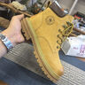 西域駱駝（VANCAMEL）馬丁靴男女款2025秋季新款工裝英倫風(fēng)增高戶(hù)外登山鞋翻毛皮靴子潮 黃棕 44 (270mm) 曬單實(shí)拍圖