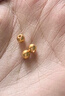 喜上眉梢足金999轉運珠3D硬金拋光面珠磨砂路路通DIY配飾散珠送禮女 4mm古法【約0.75g】多顆重版 曬單實(shí)拍圖