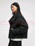 播商場同款輕便保暖立領(lǐng)羽絨服女24冬新短款寬松面包服BDR4RD4120 K40玄黑 L 曬單實拍圖