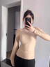 婷美保暖內衣女士帶胸墊羊毛發(fā)熱保暖背心加絨加厚無(wú)痕秋冬季打底上衣 【升級暖腹兜+免穿文胸】膚色 L 【建議重100-120斤】 曬單實(shí)拍圖
