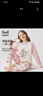 貓人兒童睡衣女童春秋款純棉小孩長(cháng)袖中大童家居服套裝 甜心女孩 150 曬單實(shí)拍圖