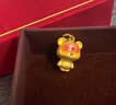 周大生黃金吊墜女足金硬金心動(dòng)小熊掛墜生日禮物送女友 1.15g 曬單實(shí)拍圖