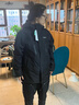 探路者（TOREAD）旗艦 兒童三合一沖鋒衣男女中大童裝秋冬款保暖外套大衣 黑色 170 曬單實拍圖