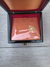 老鋪黃金古法手工足金項鏈 · 玫瑰花窗（1號）鉆飾吊墜（金鏈款） 中號金重約14.8g 曬單實(shí)拍圖
