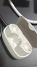 漫步者（EDIFIER）FitBuds Pro真無(wú)線(xiàn)主動(dòng)降噪藍牙耳機太空艙入耳式低延遲輕奢學(xué)生音樂(lè )游戲運動(dòng)禮物適配于蘋(píng)果華為 【皮革紋理設計】晨曦白+收納袋 曬單實(shí)拍圖