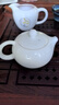 唐豐白瓷鳳鳴壺功夫泡茶壺家用羊脂玉瓷西施壺一人用茶具陶瓷單壺 白瓷鳳鳴壺 250ml 曬單實(shí)拍圖