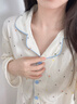佐敘溫柔風撞色條紋正肩長袖圓領T恤女2025春秋新款寬松顯瘦防曬罩衫 粉紅色 S （80-110斤） 曬單實拍圖