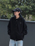 佐薩倫連帽衛(wèi)衣工作服定制印繡logo秋冬企業(yè)員工團(tuán)體班服文化衫工裝長袖 【薄款】炫瓷黑 2XL 曬單實(shí)拍圖