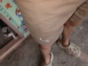 真維斯（JEANSWEST）夏天休閑短褲男生夏季薄款寬松沙灘馬褲冰絲中褲男士運動(dòng)五分褲子 2327灰色+2327卡其（2條裝） L 100斤-130斤可穿 曬單實(shí)拍圖
