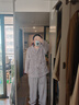無(wú)印良品（MUJI）女式暖柔家居睡衣套裝女士家居服女款25年秋冬新品女裝FD38CC5A 煙熏紫色 L -XL(上裝:170/92A,下裝:170/74A) 曬單實(shí)拍圖